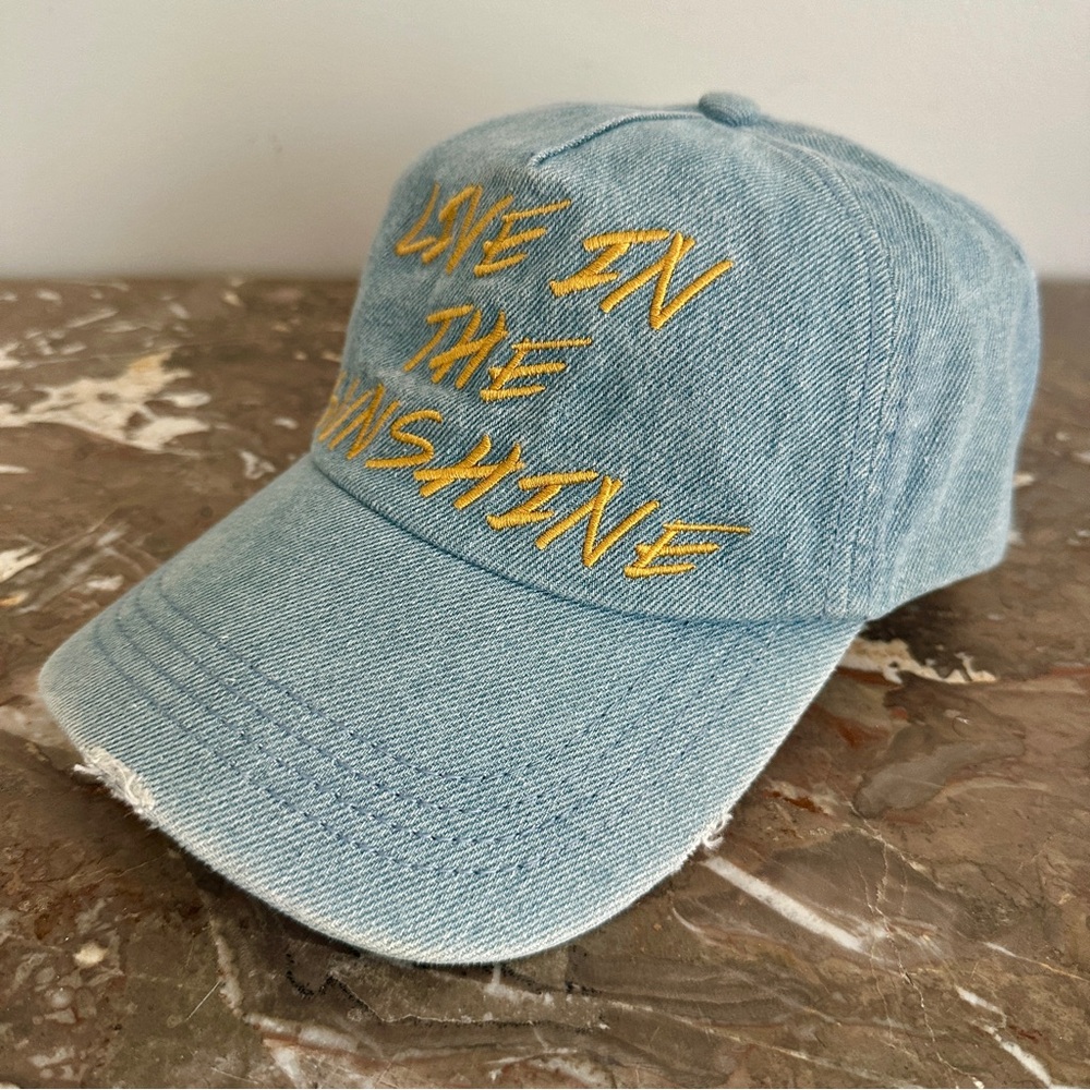 Billabong Surf Club Bright Indigo Women's Cap Gold Embroidery Denim Hat